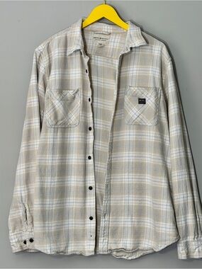 Ralph Lauren Denim & Supply cream plaid button up shirt XXL